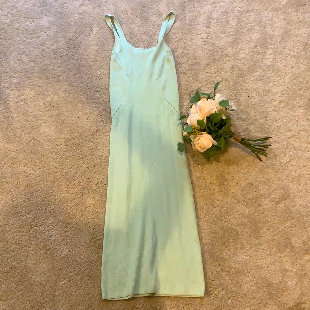 Sweater maxi dress in teal 👗